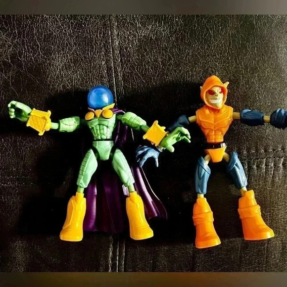 2 Pk: Marvel Spider-Man Bend & Flex HobGoblin & Mysterio Action Figures EUC - Picture 1 of 6